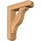 Ekena Millwork Funston Craftsman Smooth Bracket w/ Offset Brace, Western Red Cedar, 5 1/2"W x 20"D x 24"H BKT0604X20X24FST04SWR - alternate 1
